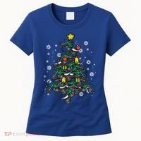 Dirt Bikes Christmas Tree Xmas Pajamas Pjs Motocross Boy Great Gift Women's T-Shirt thumb 0