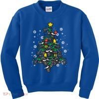 Dirt Bikes Christmas Tree Xmas Pajamas Pjs Motocross Boy Great Gift Kids Sweatshirt thumb 0