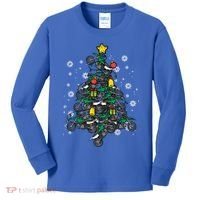 Dirt Bikes Christmas Tree Xmas Pajamas Pjs Motocross Boy Great Gift Kids Long Sleeve Shirt thumb 0