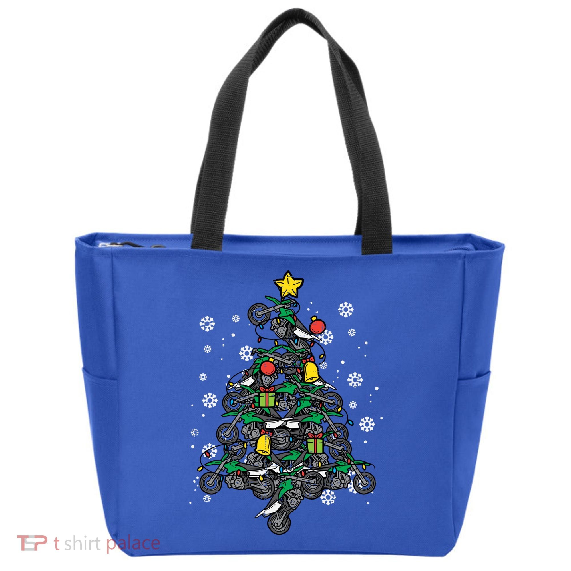 Dirt Bikes Christmas Tree Xmas Pajamas Pjs Motocross Boy Great Gift Tote Bag