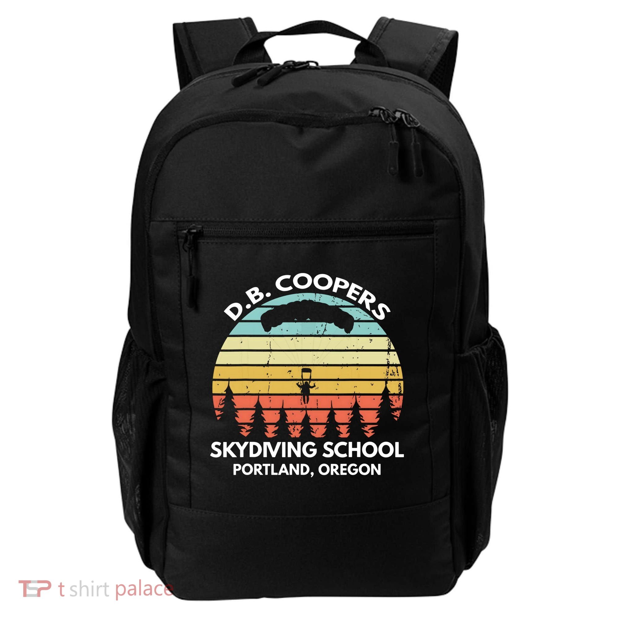 D. B. Coopers Skydiving School Portland, Oregon Funny Backpack