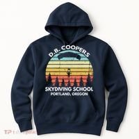 D. B. Coopers Skydiving School Portland, Oregon Funny Hoodie thumb 0