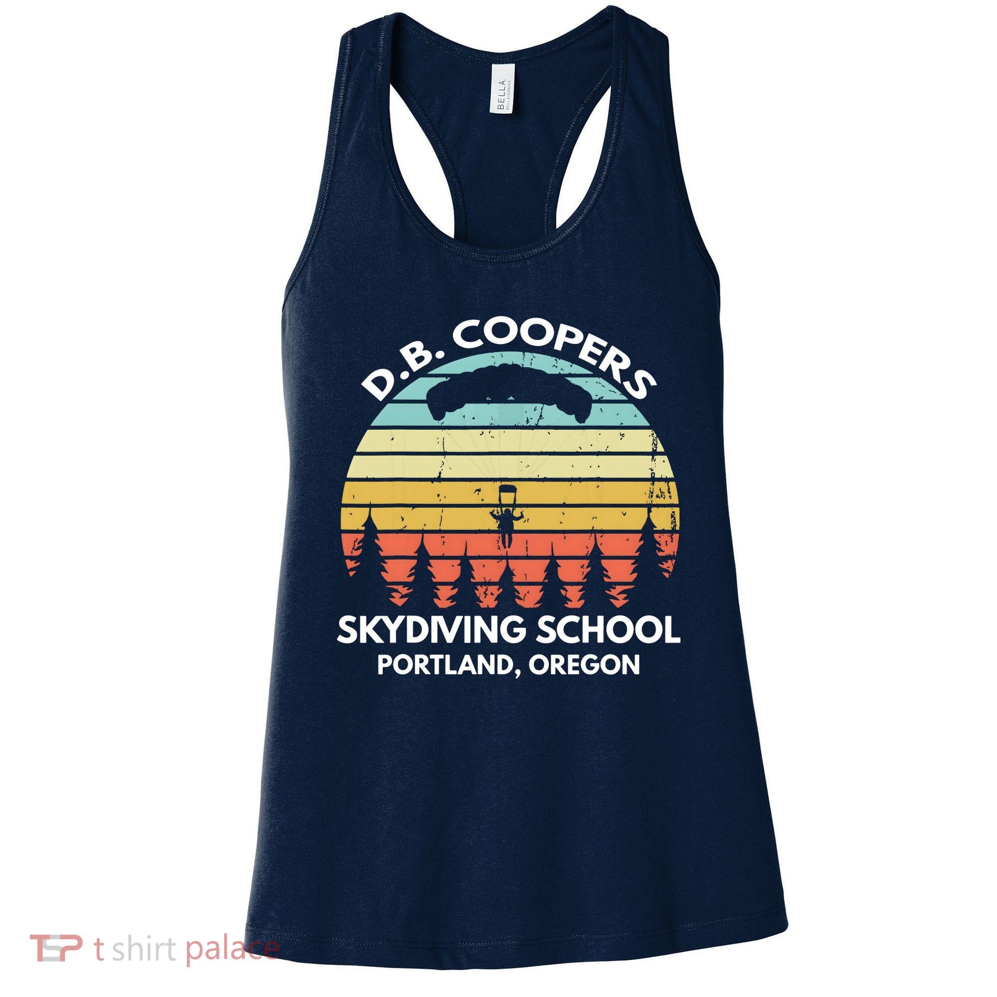 D. B. Coopers Skydiving School Portland, Oregon Funny Women's Tank Top