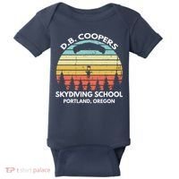 D. B. Coopers Skydiving School Portland, Oregon Funny Baby Bodysuit thumb 0