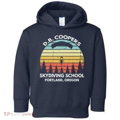 D. B. Coopers Skydiving School Portland, Oregon Funny Toddler Hoodie