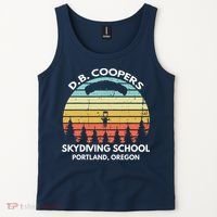 D. B. Coopers Skydiving School Portland, Oregon Funny Tank Top thumb 2