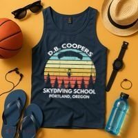 D. B. Coopers Skydiving School Portland, Oregon Funny Tank Top thumb 4