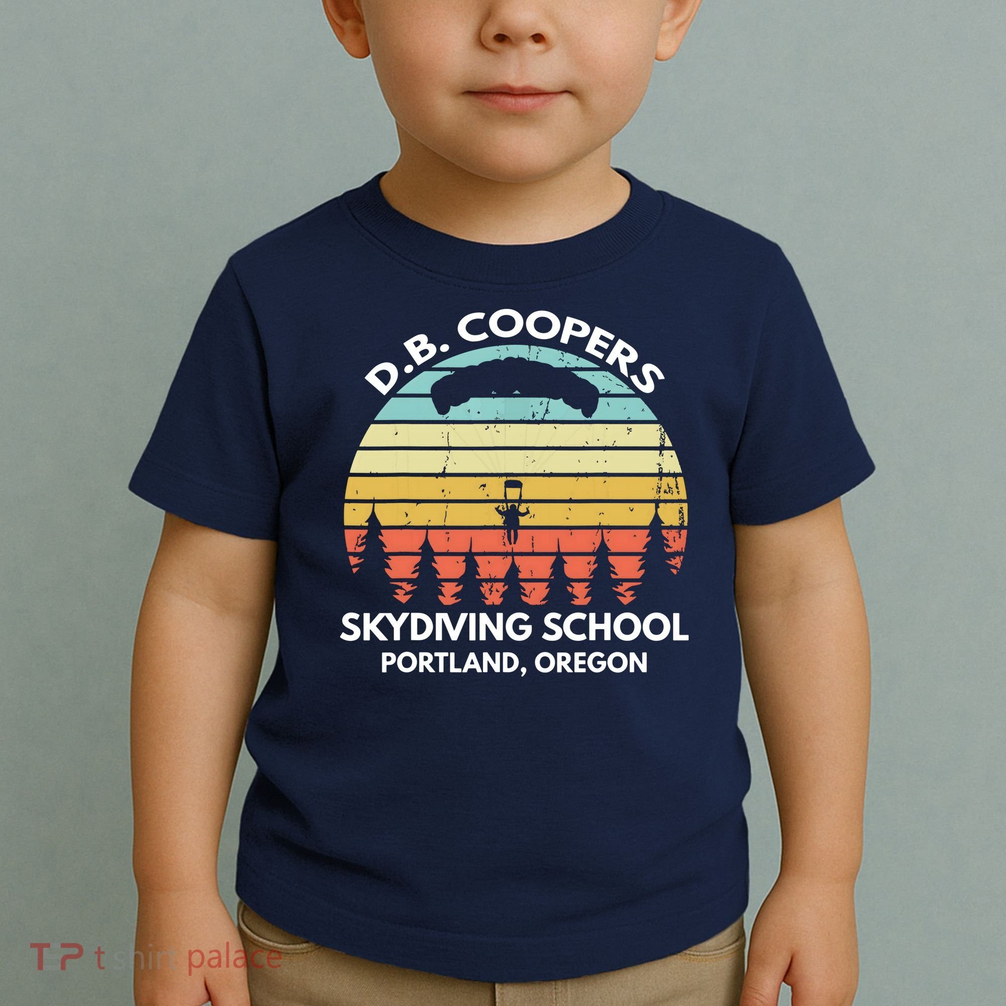 D. B. Coopers Skydiving School Portland, Oregon Funny Toddler T-Shirt