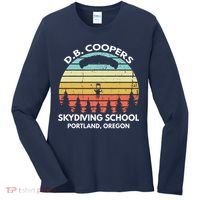 D. B. Coopers Skydiving School Portland, Oregon Funny Women's Long Sleeve Shirt thumb 0