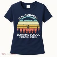 D. B. Coopers Skydiving School Portland, Oregon Funny Women's T-Shirt thumb 0