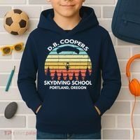 D. B. Coopers Skydiving School Portland, Oregon Funny Kids Hoodie thumb 2