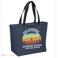 D. B. Coopers Skydiving School Portland, Oregon Funny Tote Bag thumb 2