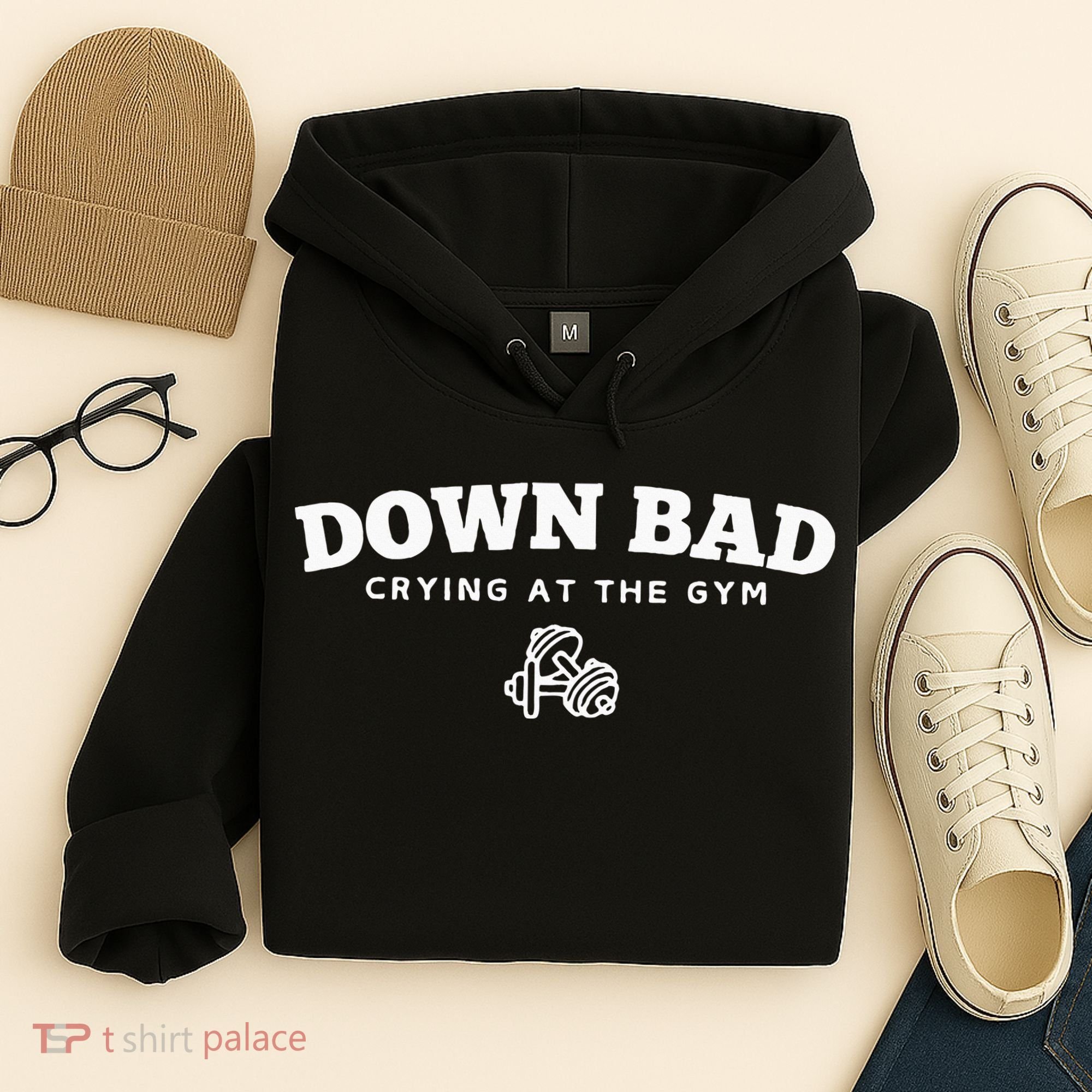 Down Bad Crying At The Gym Hoodie