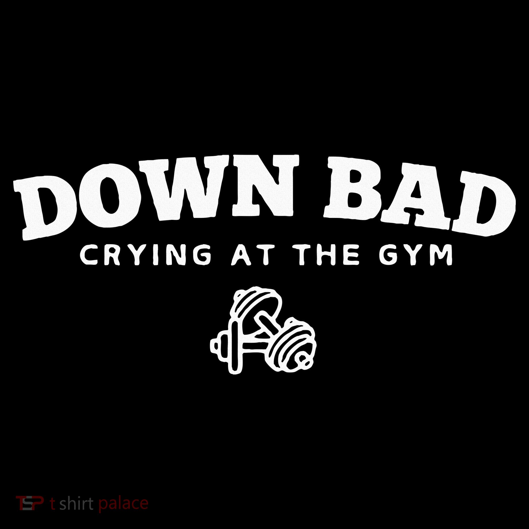 Down Bad Crying At The Gym Baby Bodysuit