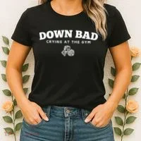 Down Bad Crying At The Gym Women's T-Shirt thumb 2