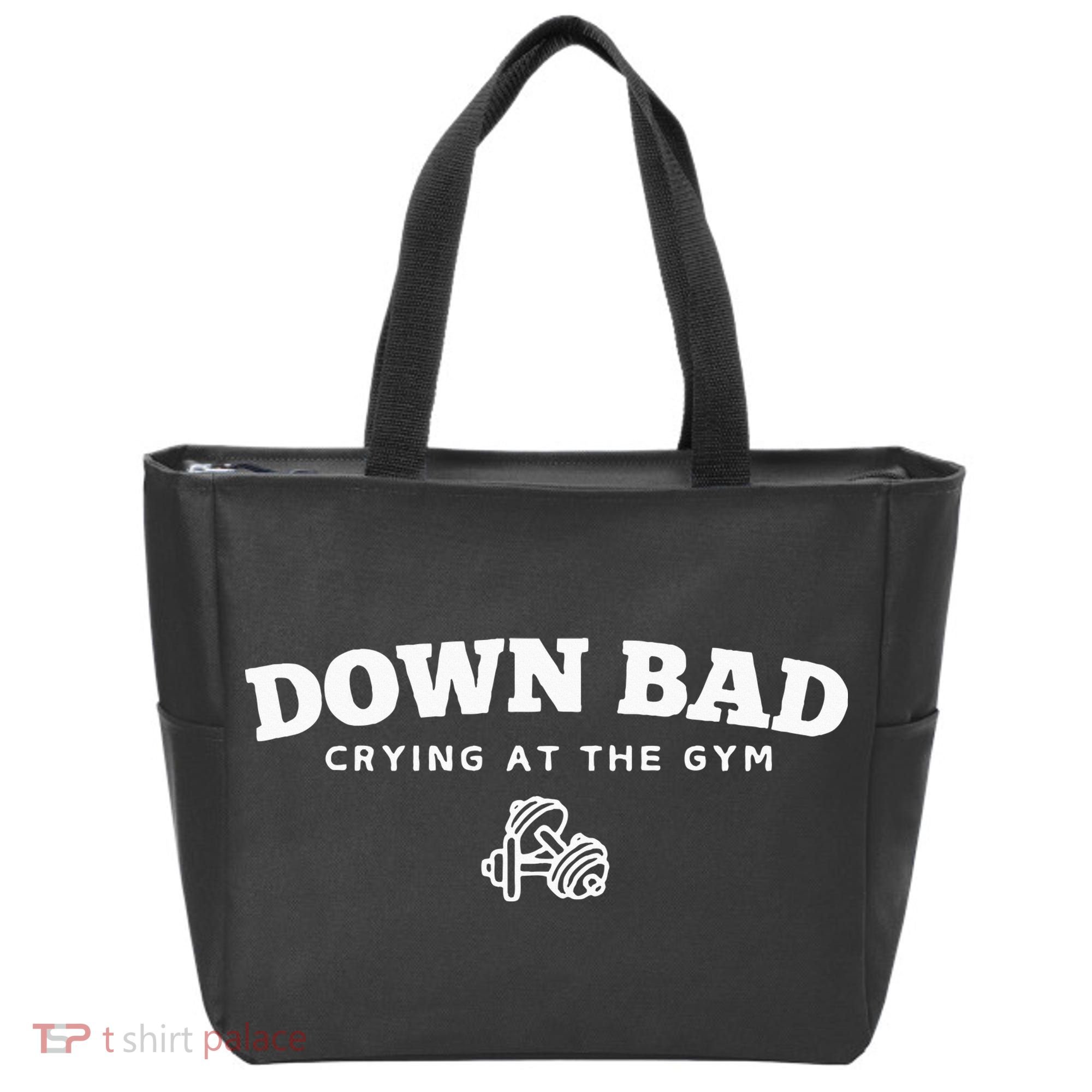 Down Bad Crying At The Gym Tote Bag