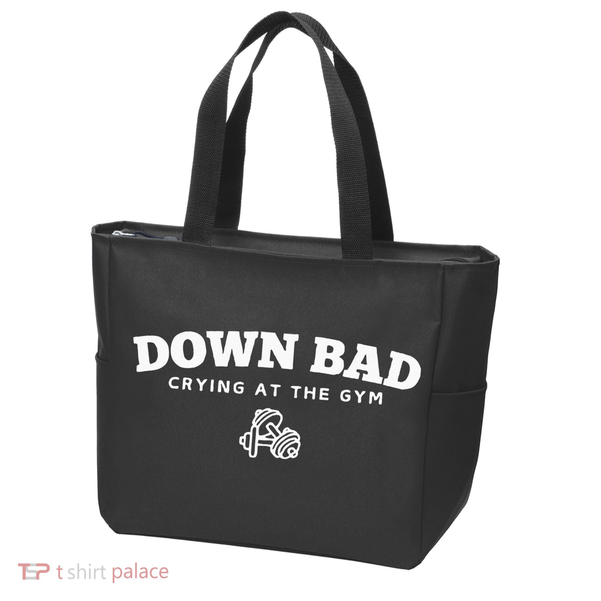 Down Bad Crying At The Gym Tote Bag