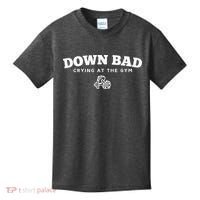 Down Bad Crying At The Gym Kids T-Shirt thumb 0