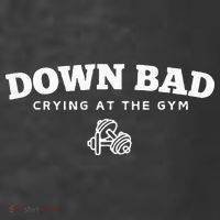 Down Bad Crying At The Gym Kids T-Shirt thumb 4