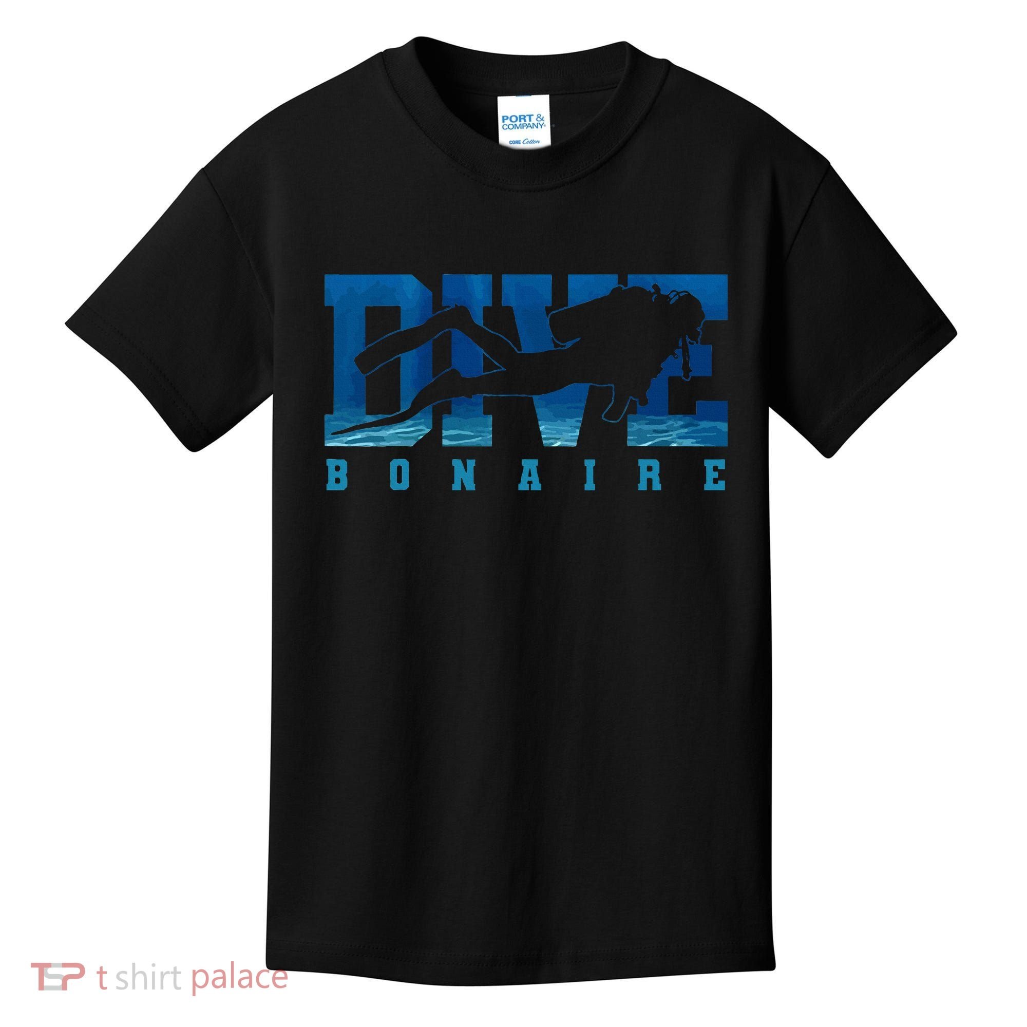 Diver Bonaire Caribbean Islands Souvenir Gift For Diver Kids T-Shirt