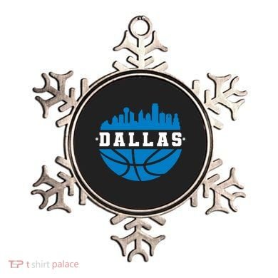 Dallas Basketball City Skyline Ornament