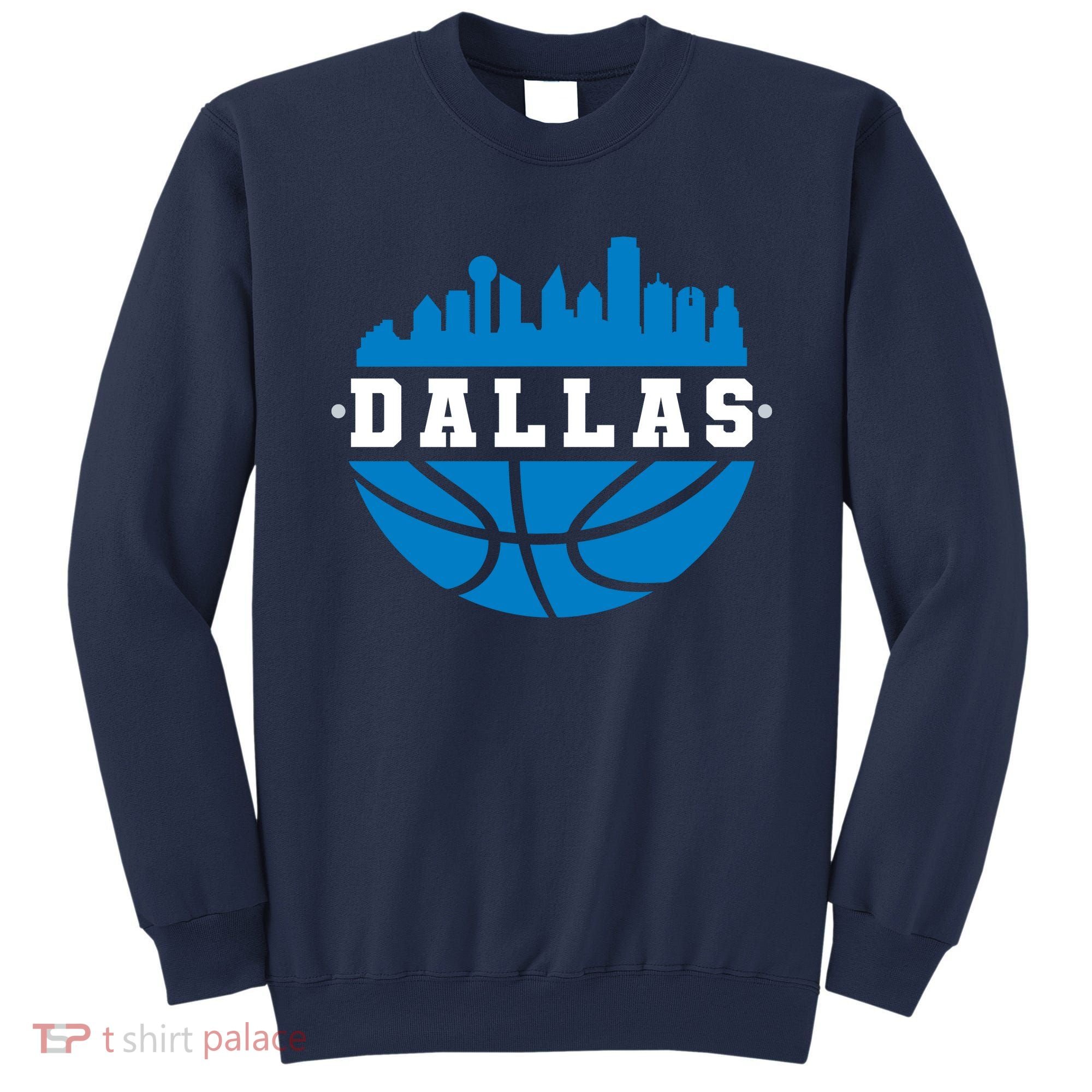 Dallas Basketball City Skyline Sweatshirt