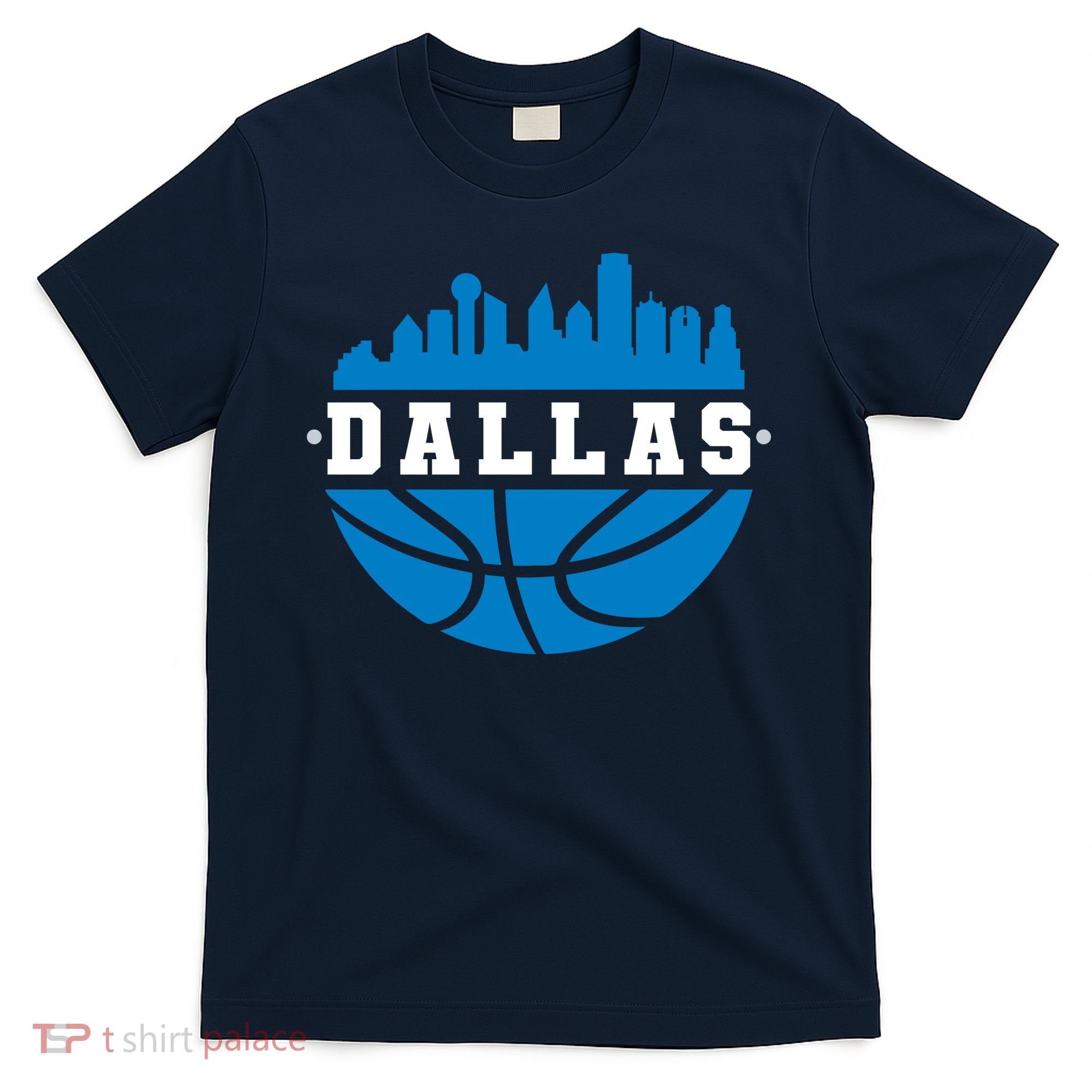 Dallas Basketball City Skyline T-Shirt