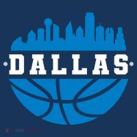 Dallas Basketball City Skyline T-Shirt thumb 7