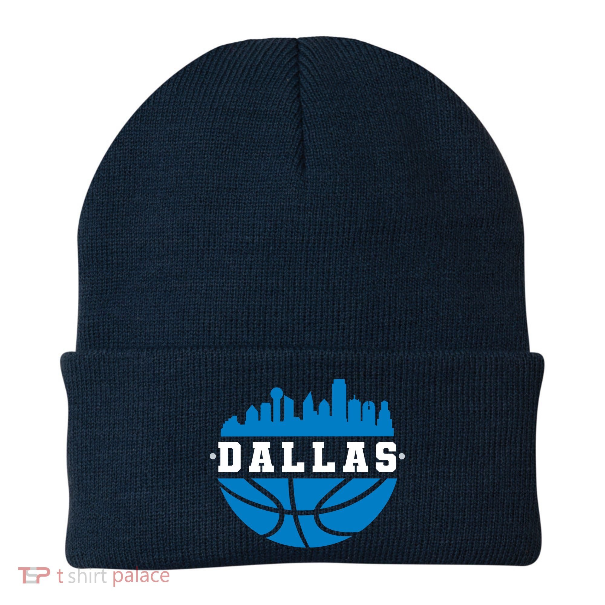 Dallas Basketball City Skyline Beanie