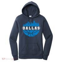 Dallas Basketball City Skyline Women's Hoodie thumb 0