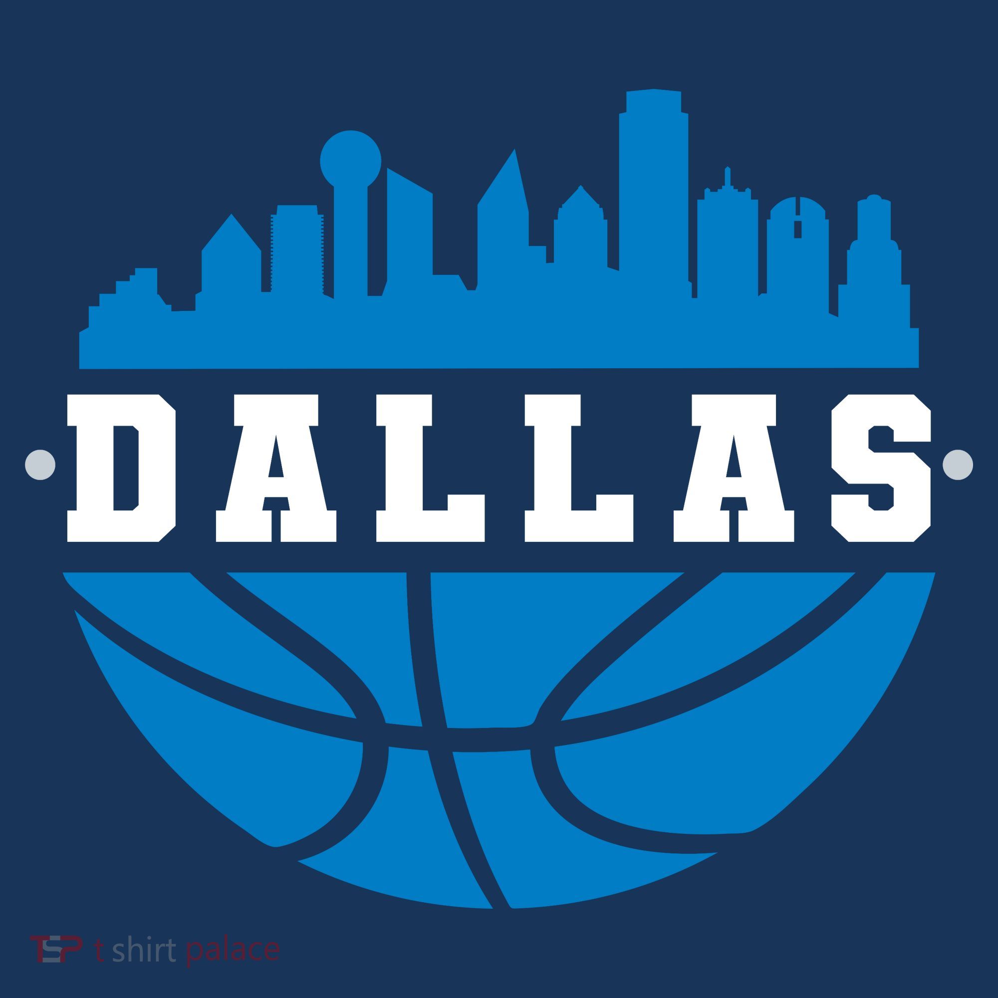 Dallas Basketball City Skyline Women's Hoodie