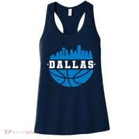 Dallas Basketball City Skyline Women's Tank Top thumb 0
