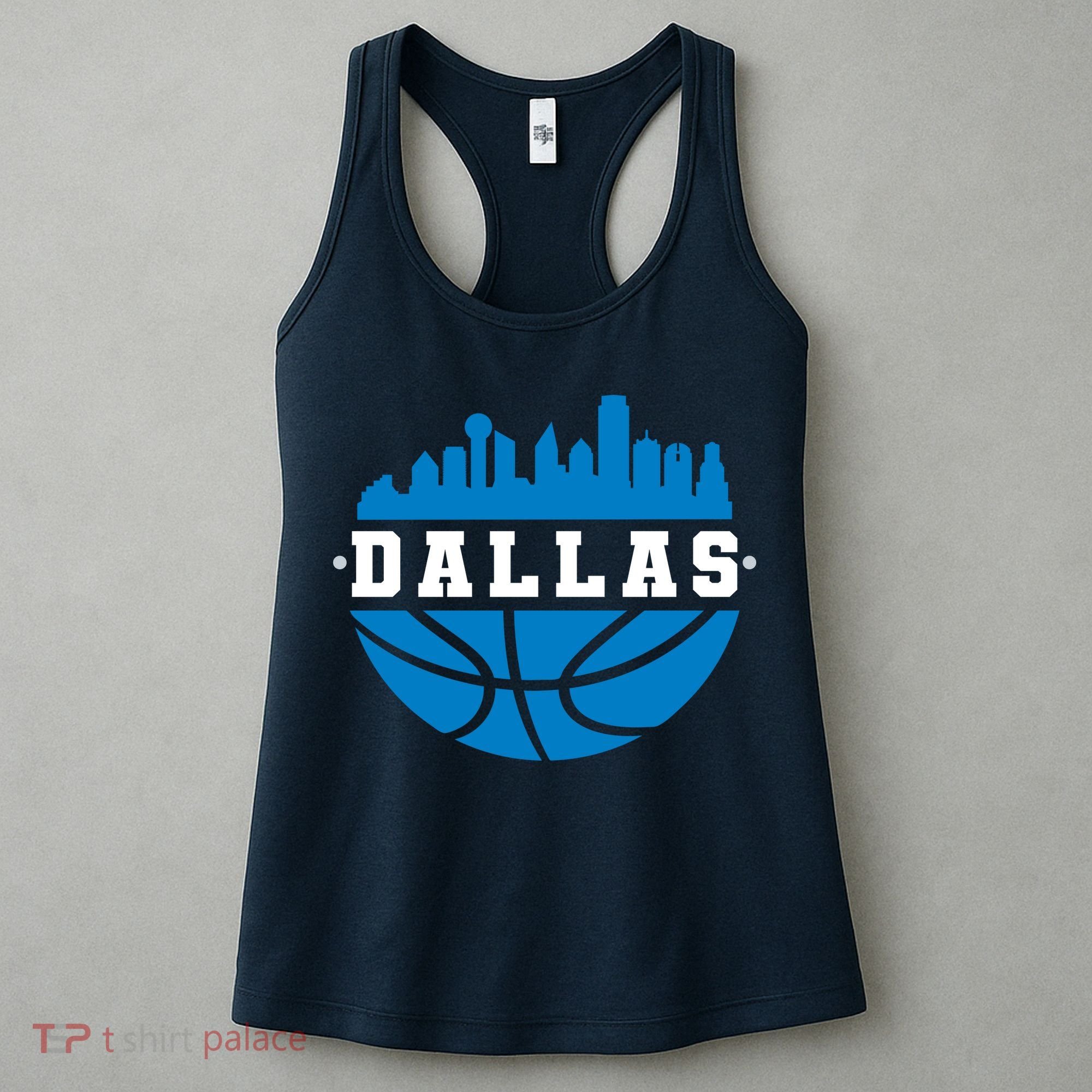 Dallas Basketball City Skyline Women's Tank Top