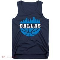 Dallas Basketball City Skyline Tank Top thumb 0