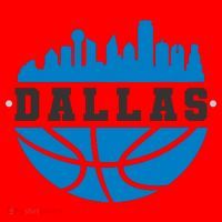 Dallas Basketball City Skyline Santa Hat thumb 1
