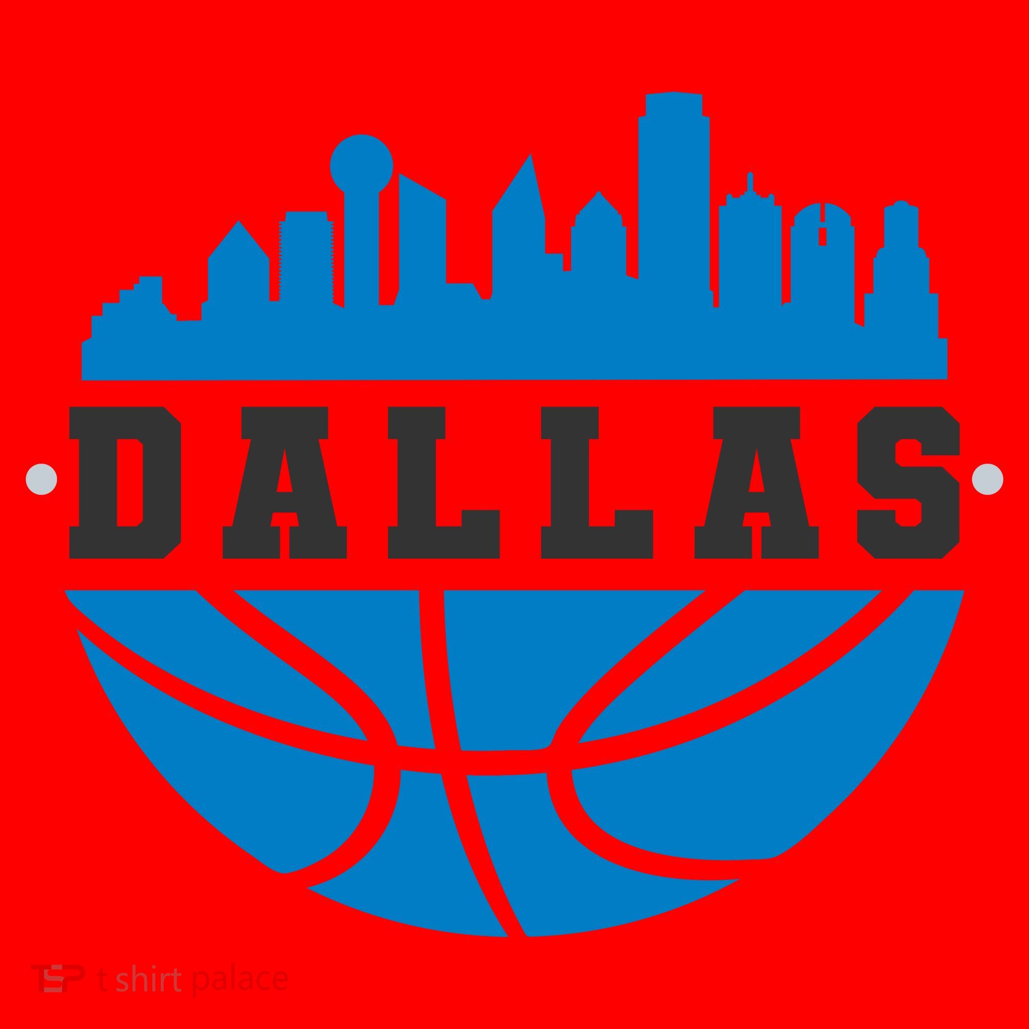 Dallas Basketball City Skyline Santa Hat