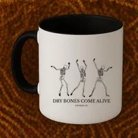 Dry Bones Come Alive Funny Skeleton Dancing Coffee Mug thumb 2