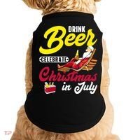 Drink Beer Celebrate Christmas In July, Summer Paradise Doggie Tank thumb 0