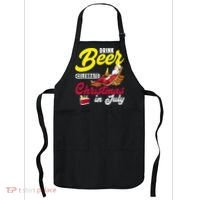 Drink Beer Celebrate Christmas In July, Summer Paradise Apron thumb 0