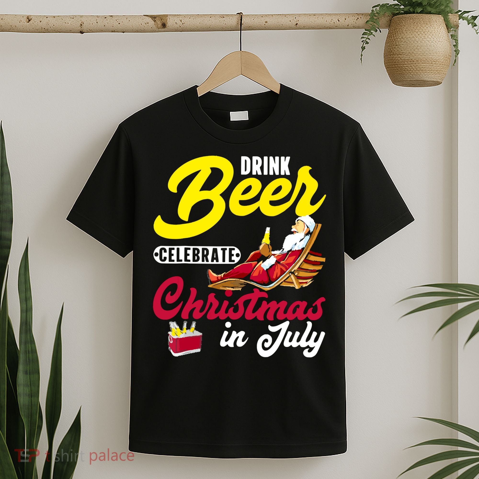 Drink Beer Celebrate Christmas In July, Summer Paradise T-Shirt