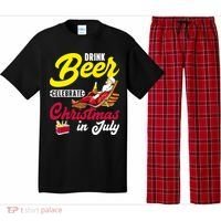 Drink Beer Celebrate Christmas In July, Summer Paradise Pajama Set thumb 0