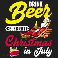 Drink Beer Celebrate Christmas In July, Summer Paradise Tumbler thumb 3