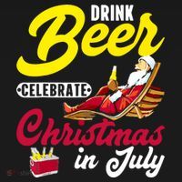 Drink Beer Celebrate Christmas In July, Summer Paradise Kids Sweatshirt thumb 2