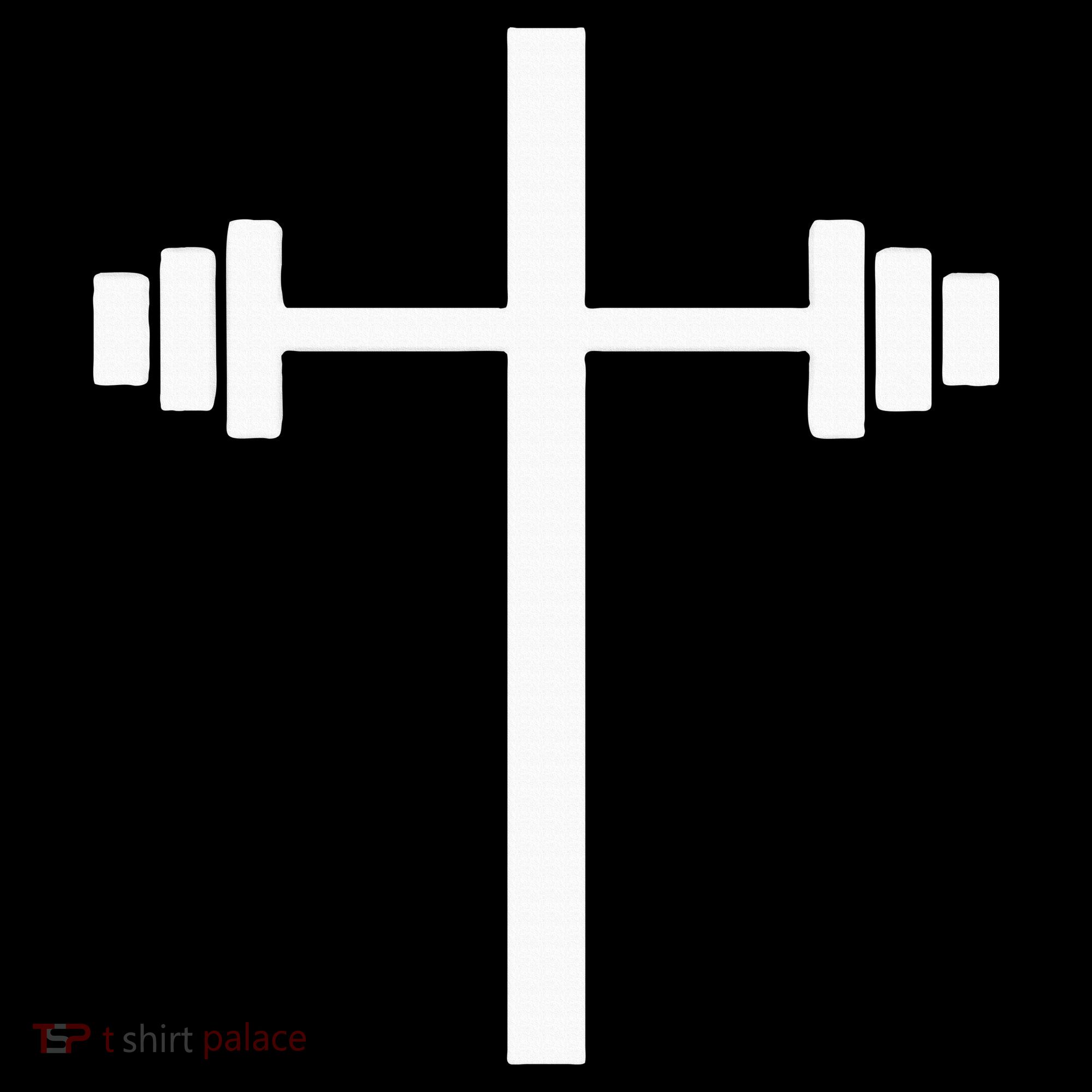 Dumbbell Barbell Cross Christian Gym Workout Lifting Women's Hoodie