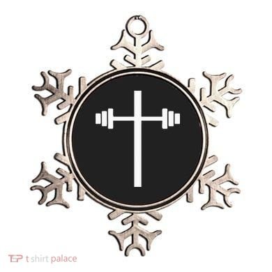 Dumbbell Barbell Cross Christian Gym Workout Lifting Ornament