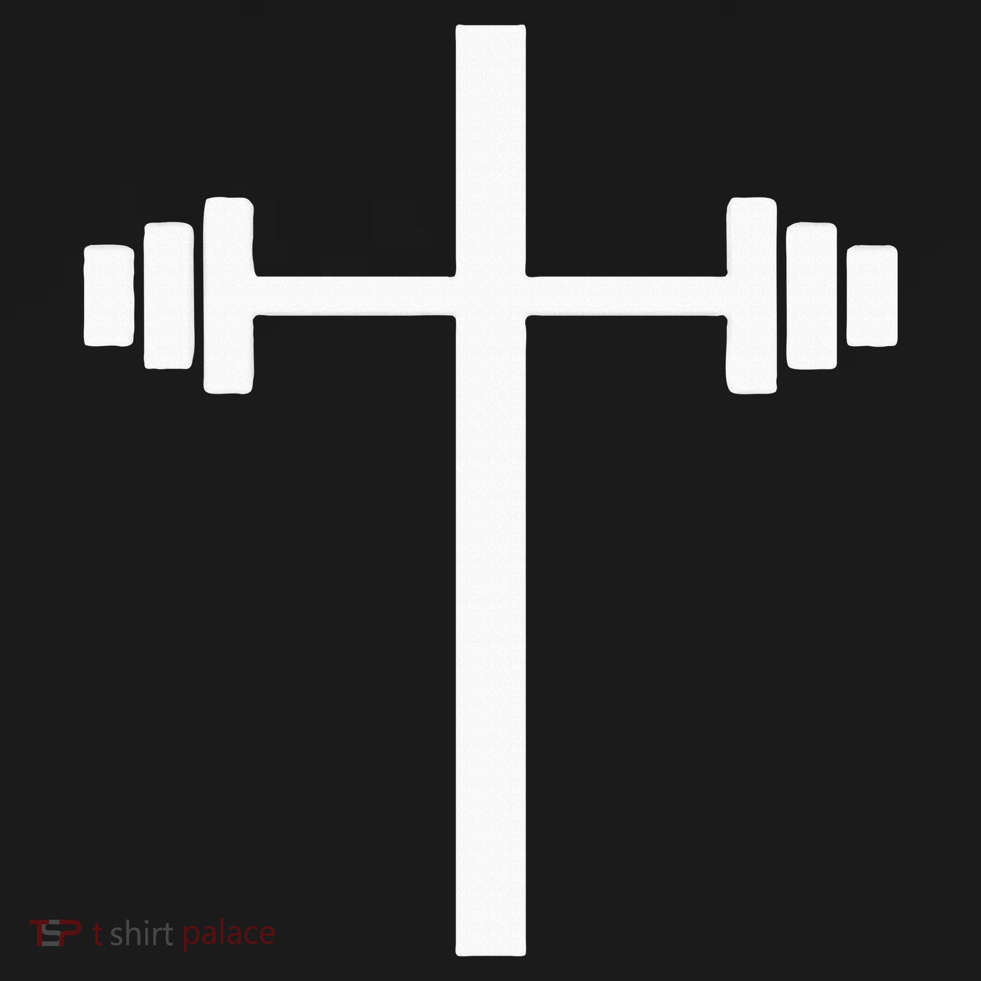 Dumbbell Barbell Cross Christian Gym Workout Lifting Women's Tank Top