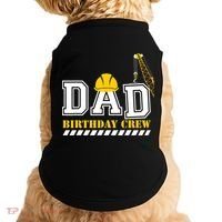 Dad Birthday Crew Construction Birthday Party Doggie Tank thumb 0