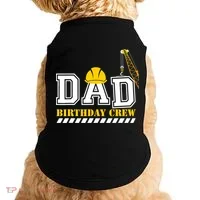 Dad Birthday Crew Construction Birthday Party Doggie Tank thumb 0