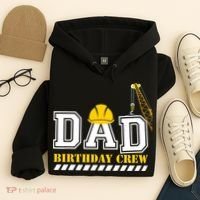 Dad Birthday Crew Construction Birthday Party Hoodie thumb 4