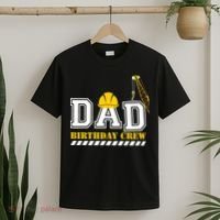 Dad Birthday Crew Construction Birthday Party T-Shirt thumb 2